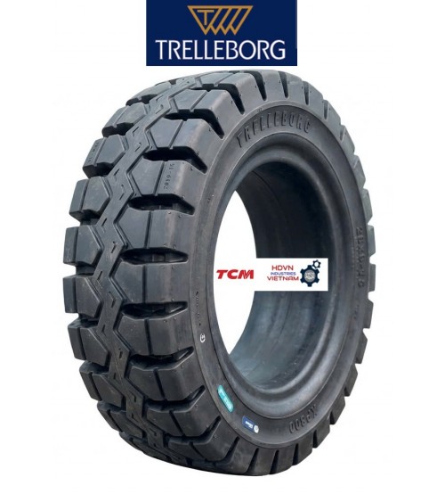 Lốp đặc 28x9-15 (8.15-15) Trelleborg XP800, sản xuất tại Sri Lanka, dùng cho xe nâng 3 tấn 3.5 tấn 